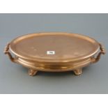 Early 20th century French Copper Food Warmer with a Original Boxed Candles