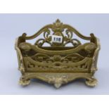 Ornate Brass Letter Rack