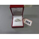 Silver and CZ Dress Ring and Matching Half Eternity Ring