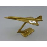 Brass Concorde on Stand