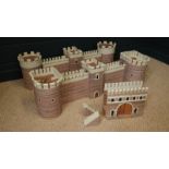 Scratch Built Model of Roman Walls together with a Scratch-Built Architectural Buildings (in