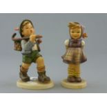 Two Goebel Hummel Figures - 'Which Hand?' and 'The Runaway' (with polystyrene boxes)