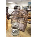 Vintage Wooden Bird Cage and one other