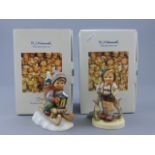 Boxed Goebel Hummel Figure - 'Ride into Christmas'  plus Goebel Hummel Figure  - 'The Goat