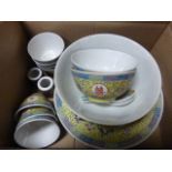 Group of Chinese Bowls, Plates and Spoons