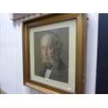 19th century Gilt Framed Pastel Portrait of a Gentleman, text on verso