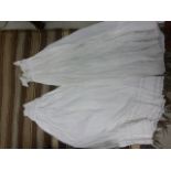 Two Victorian Christening Gowns, white cotton and lace