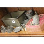 Group of Kitchenalia including Cake Tin, Piper, etc plus a Classic Camper Van Chalk Board