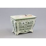 Royal Doulton Series Ware Biscuit Barrel in the form of a Chest of Drawers made for Huntley &