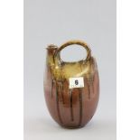 John Leach Muchelney Pottery Studio Pottery Flask, 20cms high