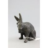 Bronze Figure of a Rabbit