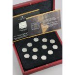 Cased The House of Windsor Shilling Coin Set by The London Mint Office with paperwork