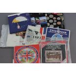 Ten UK Uncirculated year coin sets