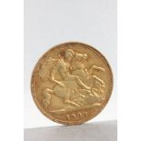 1902 Half Sovereign Gold Coin