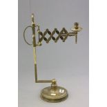 Vintage Adjustable Brass Candle Stand