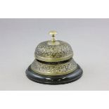 Vintage Style Desk Bell with embossed floral pattern