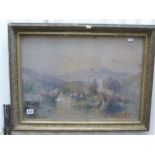 Framed and Glazed Watercolour of Moorland Stream Scene signed F H Stone 1926 A.B.W.S