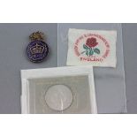 Commonwealth Games Collectables; a 1958 Cardiff metal & enamel lapel badge and an England