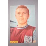 Football Collectable - Football Monthly colour magazine photo with a clear genuine autograph of