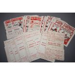 Non-League - 37 Bridgewater Town home football programmes from 1950/51 onwards, condition varies