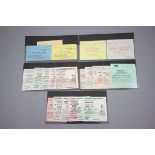 Approximately 20 football match ticket stubs including 14 England home Internationals, 1967,
