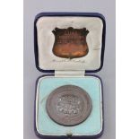 Pre-WWII Athletics medal; c/w original presentation box, in excellent condition, the dedication