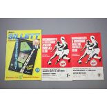 Autographed Football Programmes including 2 Bournemouth 1968 with 16 & 10 autographs and a multi