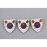 Commonwealth Games Collectables; 1958, 1962 & 1966 England team member metal & enamel lapel badges