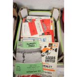 Football Programmes; approx. 160  x late 1960's/early 1970's league clubs with good Leeds, Forest,