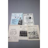 Five Bath City Testimonial football programmes including Tommy Gales XI 1957, Tony Book 1961 and