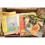 Quantity of vintage football and sport magazines including Charles Buchan, World Sports,  World