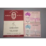 Olympic Collectable's - programmes and tickets for the athletics events in Melbourne 1956 for 23rd