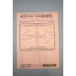 1937 Spurs Reserves v Arsenal Reserves London Challenge Cup football programme played 3rd May 1937