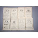 Eight Wimbledon Greyhound race cards including 1929 season x 4 and 1930 x 4 overall all vg with