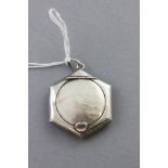 Small Silver Pendant Compact, Birmingham 1915