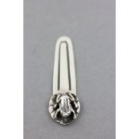 Silver 'Flog on Lily Pad' Bookmark