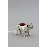 Silver 'Bulldog' Pin Cushion