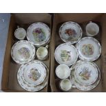 Large Collection of Royal Doulton Bunnykins Bowls, Plates and Mugs