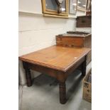 Edwardian Mahogany Square Coffee Table