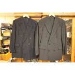 Christian Dior Double-breasted Monsieur Pin Striped Suit plus another similar Suit