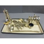 Quantity of Silver Plated Items including Toast Rack and Sugar Sifter