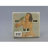 1960's Nude Glamour Girl Desk Calendar