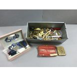 Box of Small Collectable Items including Pen Knives, Coins, Metalware, etc