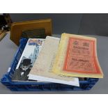 Tray of Ephemera relating to the D-Day Landings and other Items