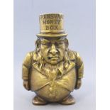 Humorous Brass Transvaal Moneybox in the form of the Late 19th century Boer President