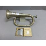 Silver Plated Bugle plus a Ronson Lighter (with box, instruction leaflet and guarantee)