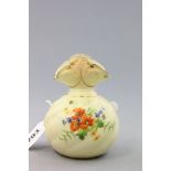 Locke & Co Worcester Blush Ivory Vase painted with poppies