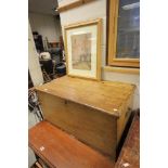 Victorian Pine Blanket Box