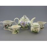 Portmeirion Botanic Garden - Five Items including Teapot