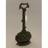 Cast Iron 'Fruit Basket' Door Stop with Handle